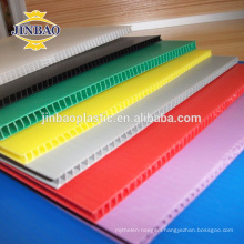 JINBAO 4x8 red white blue hollow pp carton box plastic pp coro sheet